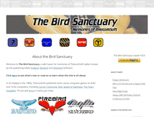 Tablet Screenshot of birdsanctuary.co.uk
